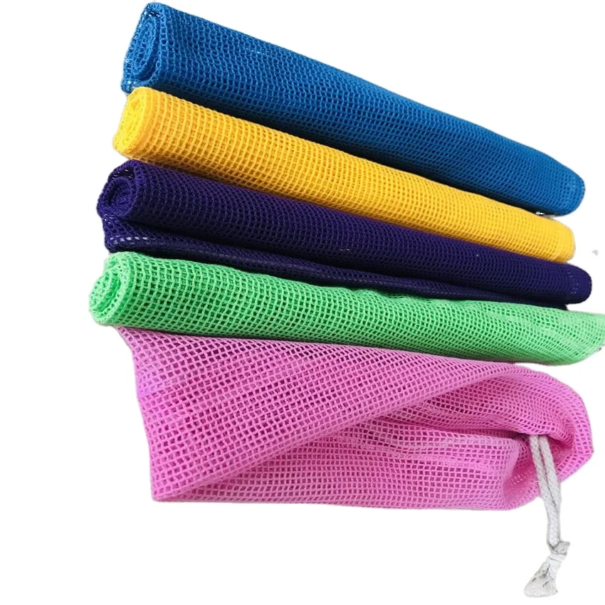 Reusable Grocery Cotton String Shopping Bags Produce Fruit Vegetable Storage Net Bags Cotton Mesh Bag