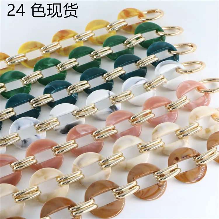 2020 акриловые плечевые ремни на цепочке для сумок, ремешок для сумок