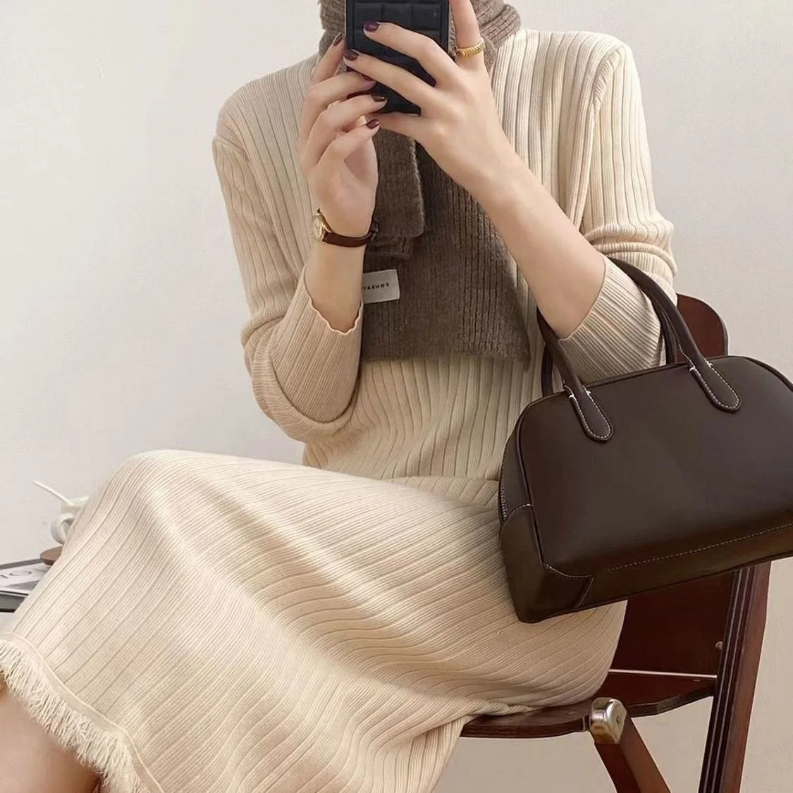 Elegant Women Clothing High Quality V Neck Long Sleeves Designer Clothes Sweaters Cardigans Vintage Winter Clothes for Women