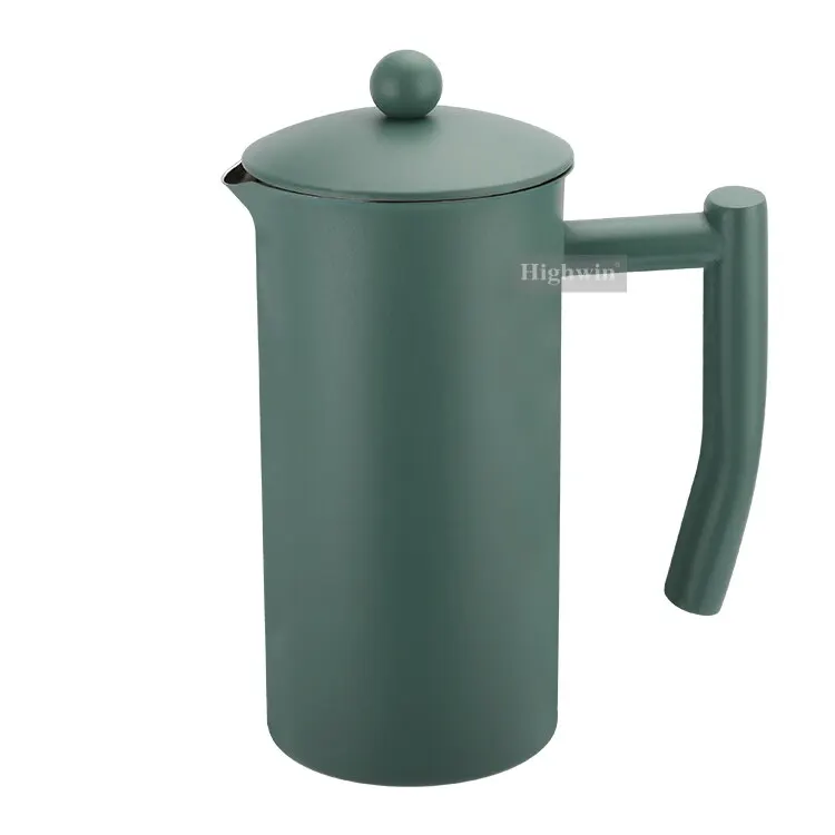 Highwin Factory Single Wall Espresso Maker Stainless Steel 350ml 800ml 1000ml French Coffee Press