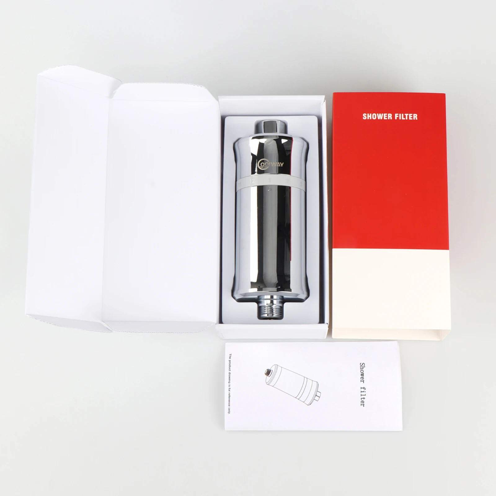 High Output Universal Water Filter for Shower with With KDF 55 Strongly Eliminates Chlorine and Heavy Metals