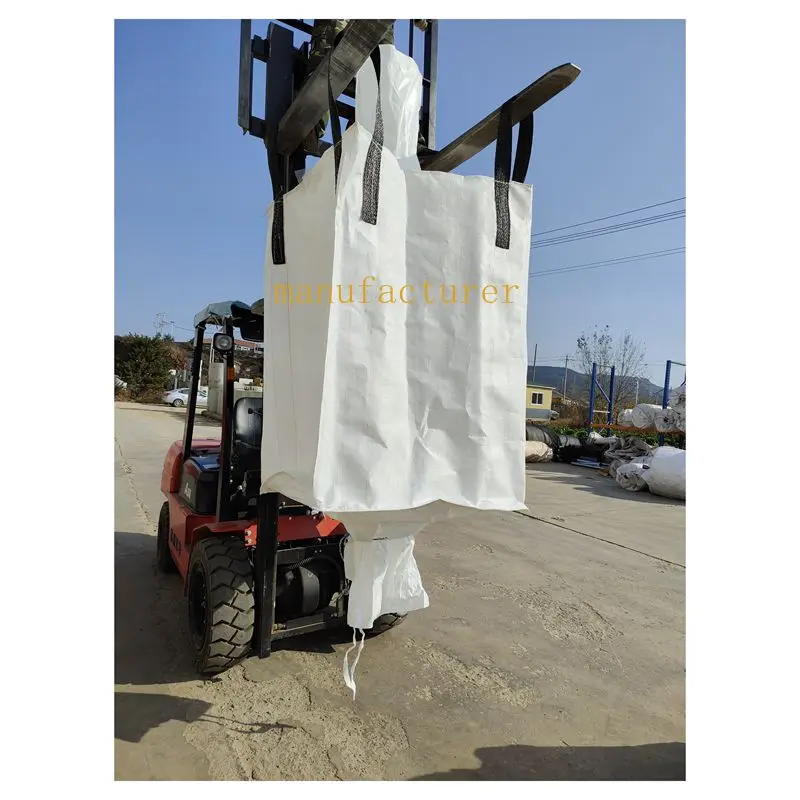 New arrival PP woven 1.1 ton 2 ton 1500L  Polypropylene Bags Plastic Spout 1 Ton Bulk Bags 1300kg jumbo big bag
