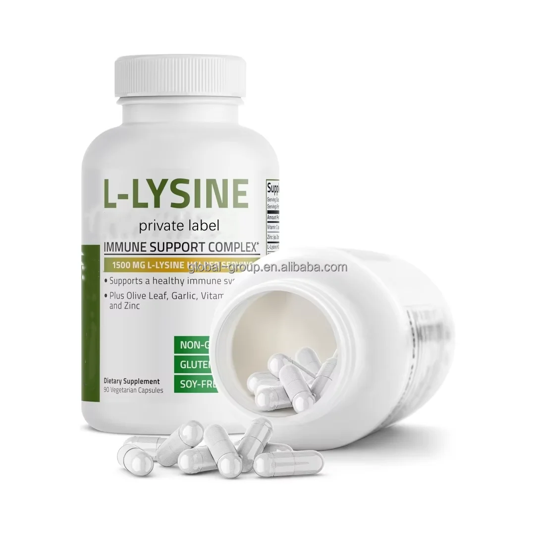 Private Label L-lysine Capsules Best Vitamin Supplement 500mg Amino Acid lysine 1000