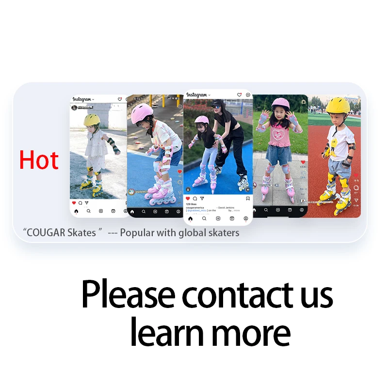 MZS889PS-QS Beginner Lock Wheels Flashing Roller Skates Shoes Boys Girls COUGAR Kids Skates