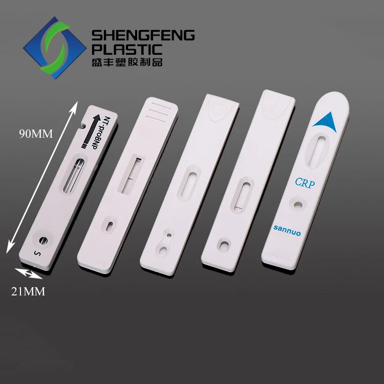 Lateral flow rapid ABS material empty plastic cassette for test strip packaging