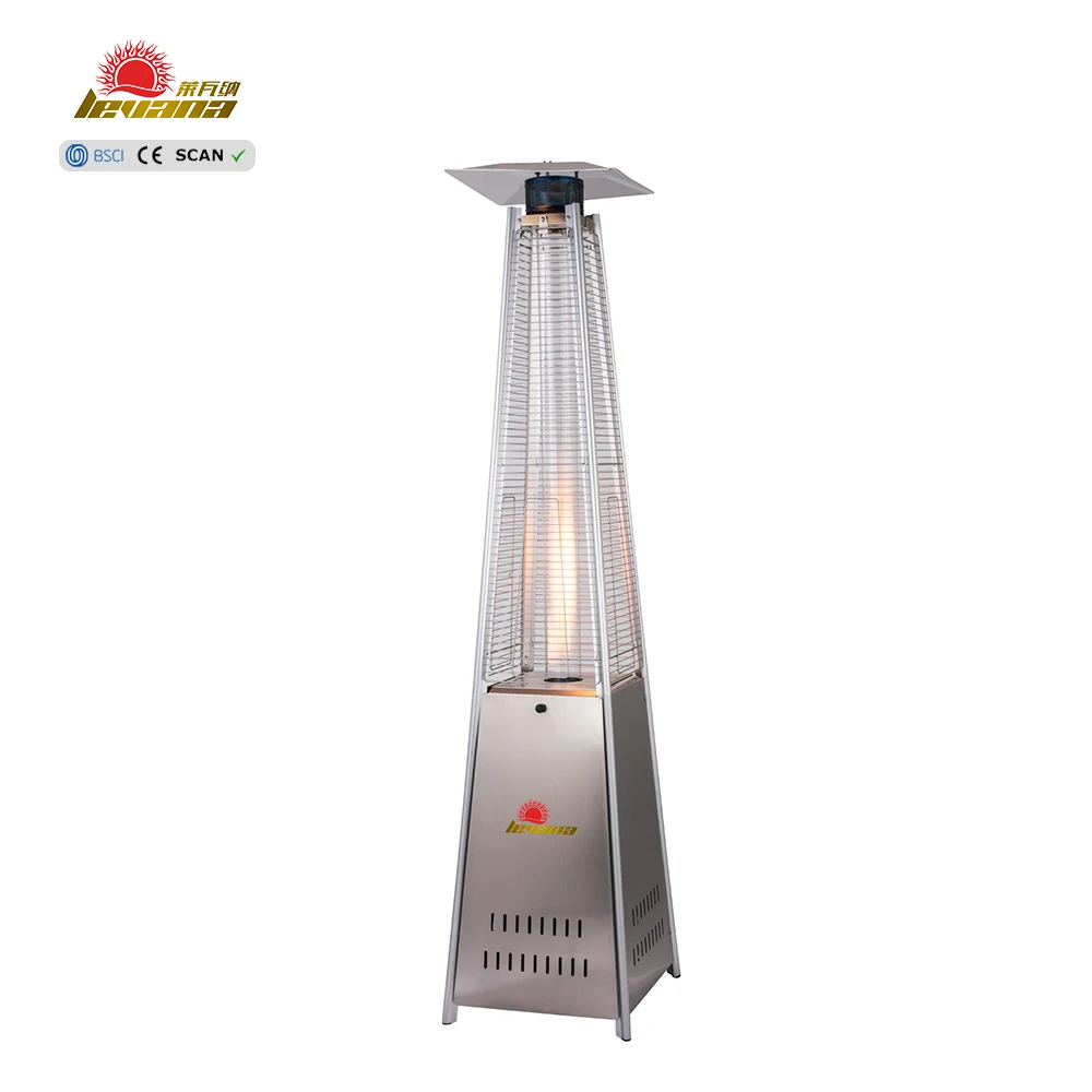 CE 2022 Easily Clean Pyramid Outdoor Heater Portable Tower Gas Heater with Reflector for Camping or Garden Used