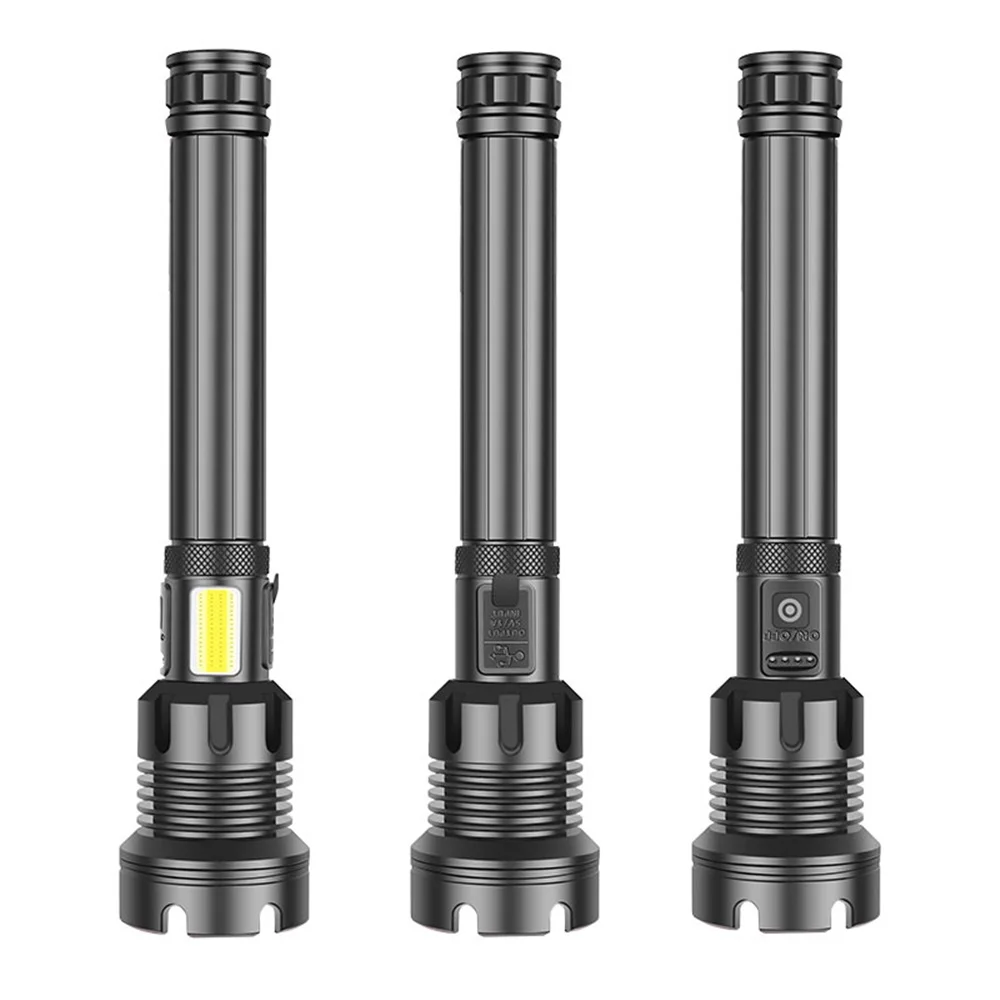  Светодиодный фонарик Alonefire H54 XHP90 мощный зуммируемый COB фонарь с зарядкой через Usb Ультраяркий уличный для охоты и
