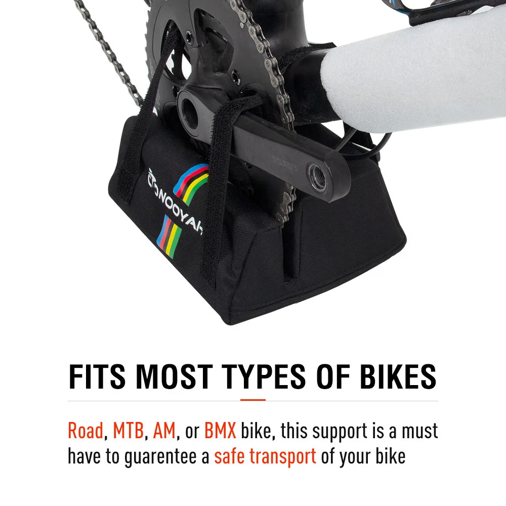 NOOYAH Bicycle Bag Crankset Transport Protector Pad MTB Road Bike Travel Case Support Cycling Equipment Accessories