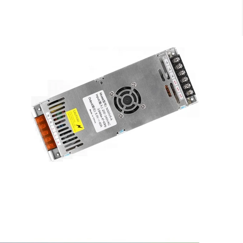  Slim Thin S-300-5 5V 60 Amp Switching SMPS 5V60A LED Screen Transformer DC 60A 300W Display Power