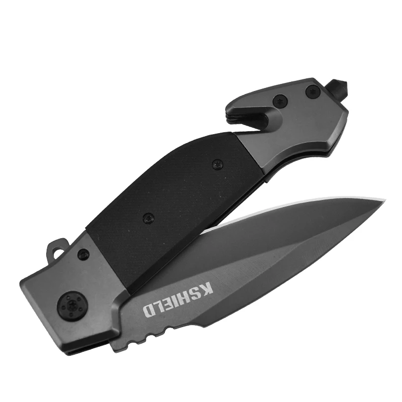 
China Supplier High Quality EDC Custom Folding Switch Blade Small Survival Comping Pocket Knife 
