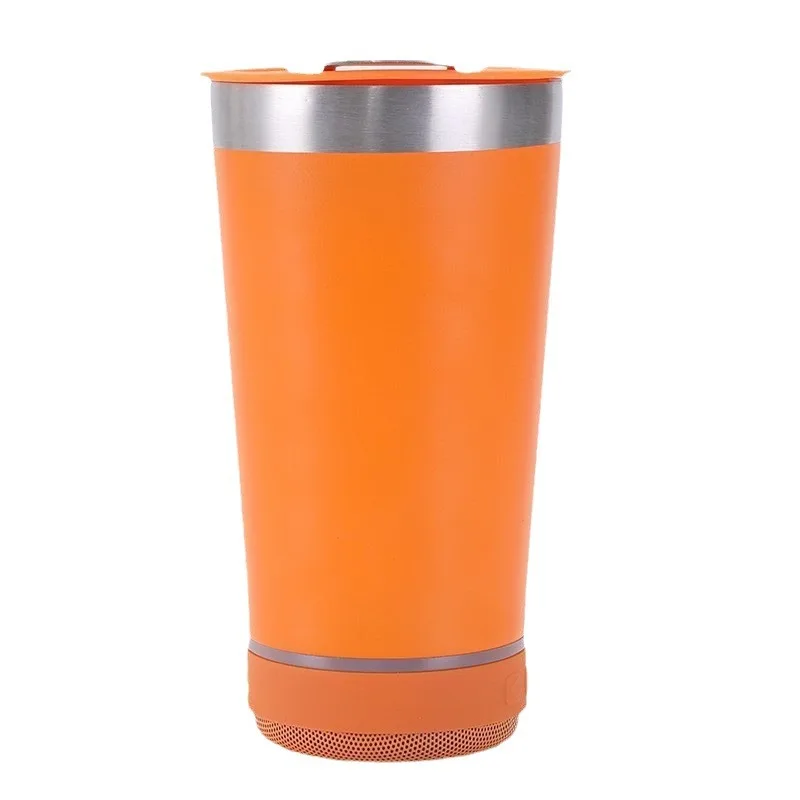 500ml Bt Smart Music Speaker Insulated Travel Tumbler Bt Music Audio Beer Mug 304 Stainless Steel Car Cup ice Cup