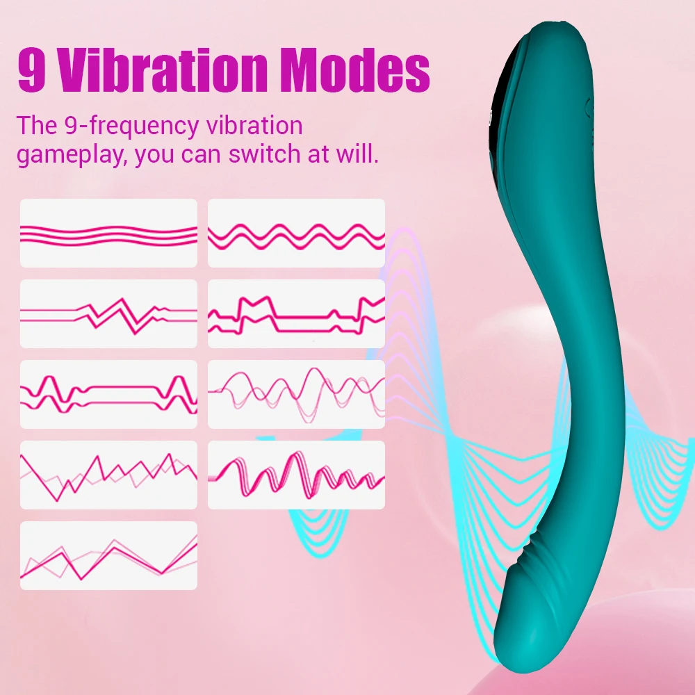 Mini Wand Vibrator LCD Display Masturbation Machine Female Vibrator Toys for Women