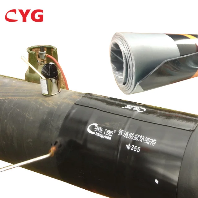 Crosslinked polyolefin heat shrink sleeve equal to Canusa heat shrink sleeves