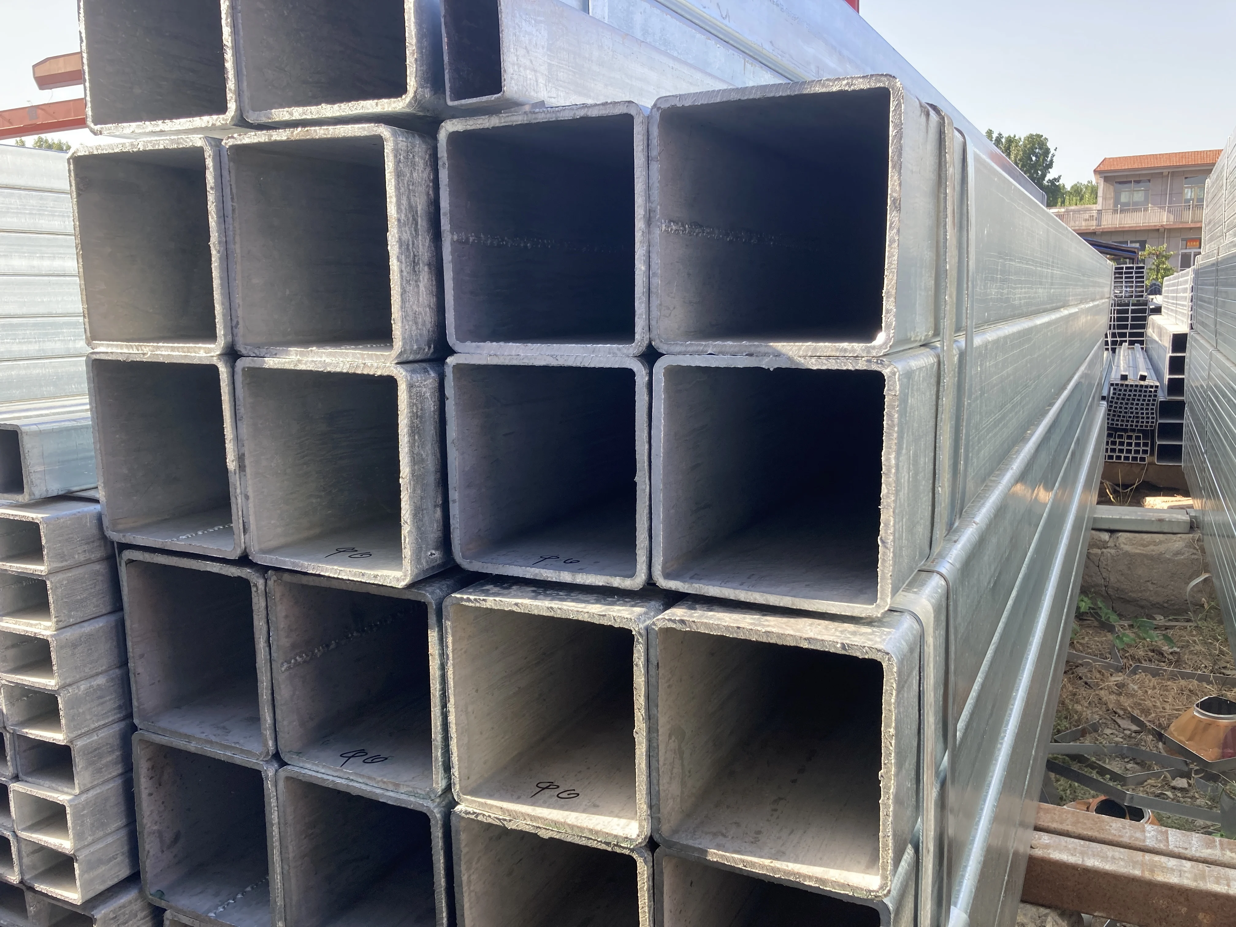 low price 1.5 inch 5cm diameter polishing gi steel pipe ms hollow steel square pipe price per meter