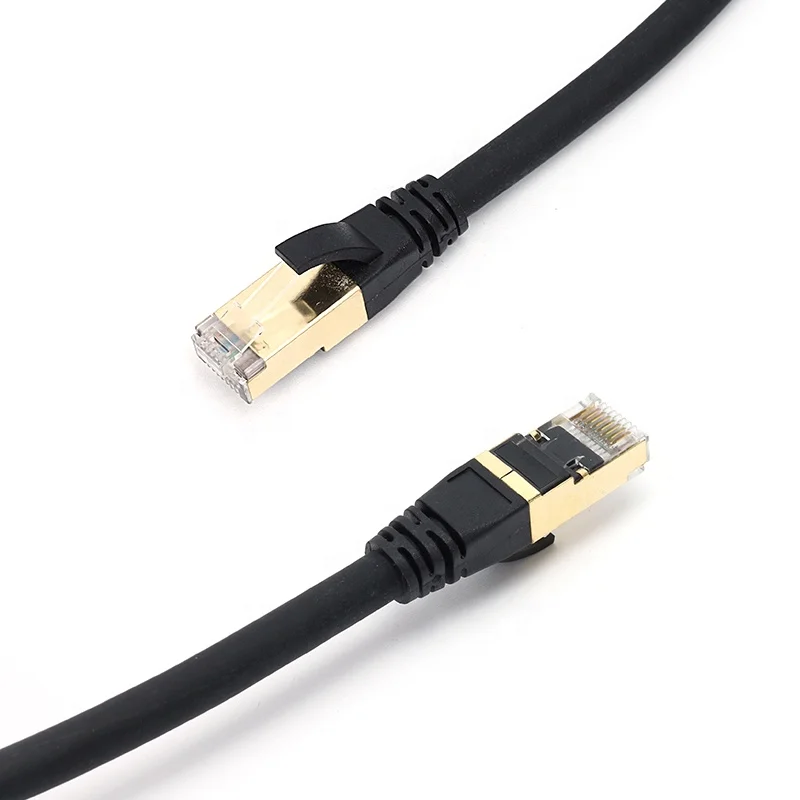 Cable Ethernet Shield CAT8 Patch Cord With 10 Gigabit And Dust Cover