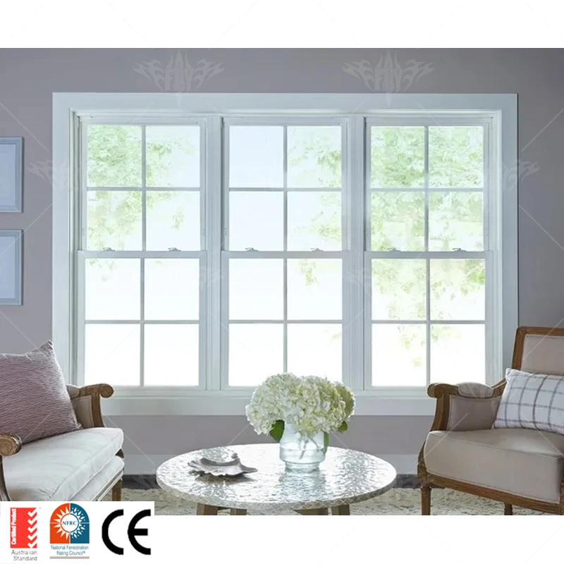 Top Single hung window roof double glazed aluminium awning window aluminum thermal break window casement glass windows