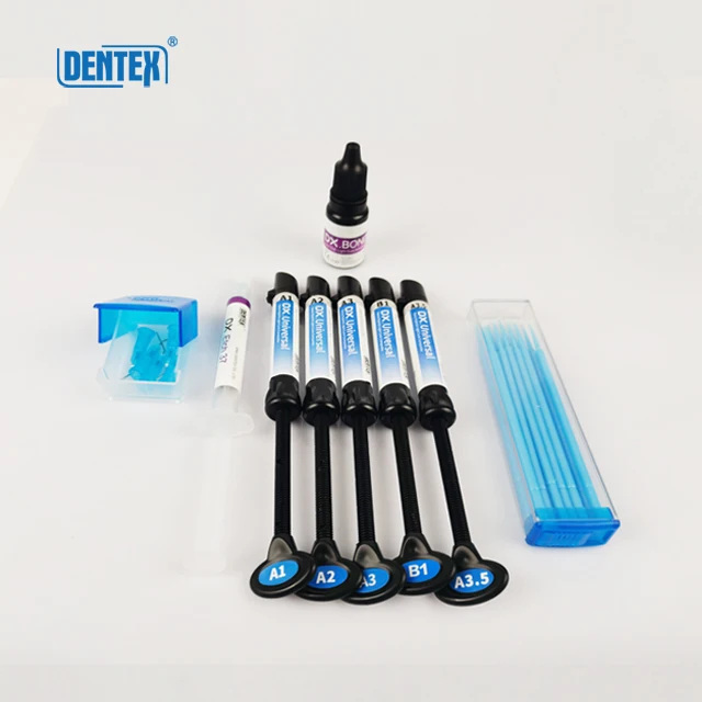 DX.Universal  Light cure composite resin kit, dental composite kit, anterior and posterior filling composite kit