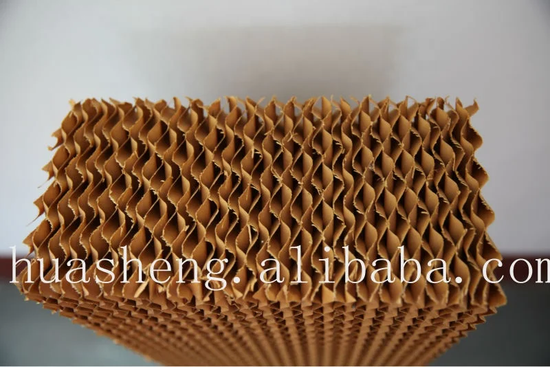 Craft  paper water absorbing wet  pad and fan small cooling system for cow house greenhouse