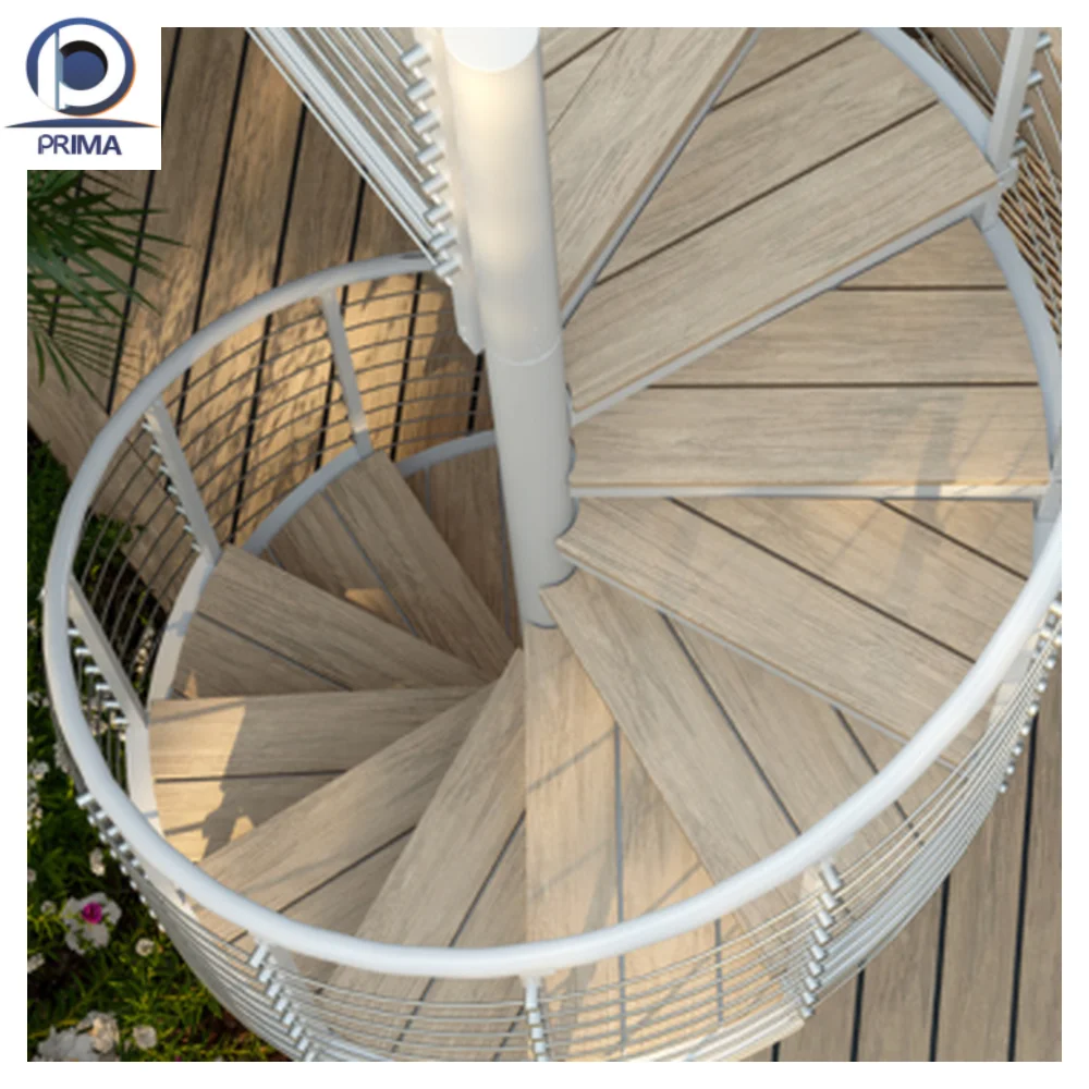 Prim Affordable Wrought Iron Commercial Staircase Popular Style Used Residential Curved Stairs For Sale