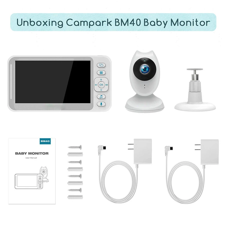  Eufy безопасность ночное видение 4 35 дюймовый дисплей Lullaby плеер Видео BabyMonitor с камерой и
