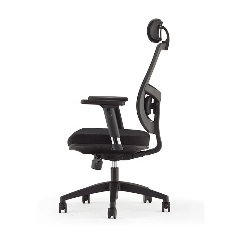Executive Plastic Armrest Modern Office Comfortable Computer Chair Swivel Office Chair With Auto Adjusting Headrest