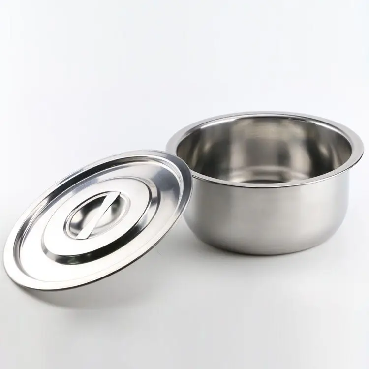Thickened stainless steel cooking pot seasoning pot with lid five-piece set