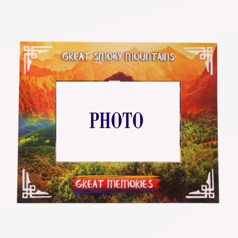 CUSTOM PRINTING SOUVENIR PAPER PHOTO FRAME WITH STAND