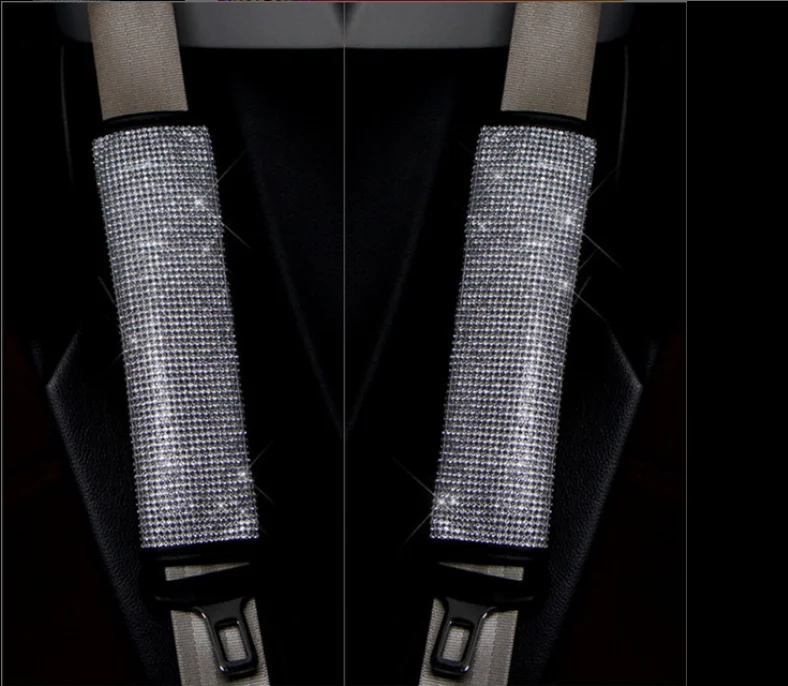 
wholesale bling bling Auto car Universal Safety Belt Shoulder Sleeve Hand Brake Sleeve auto spare parts car 