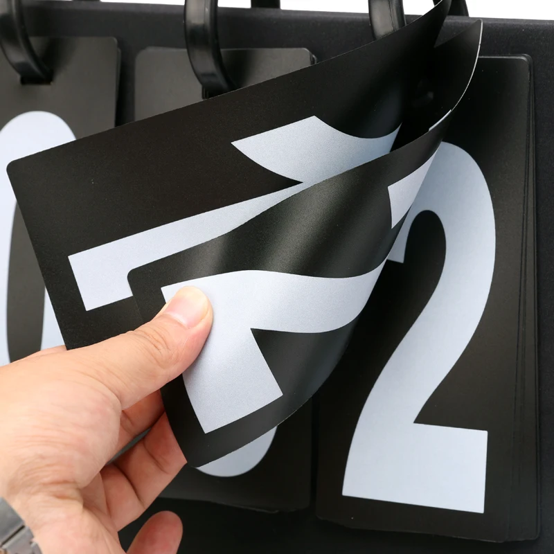 Hot Sale Foldable and Portable Paper Six-Digit Multi-Function Scoreboard Substitution Score Cards for Sporting Games