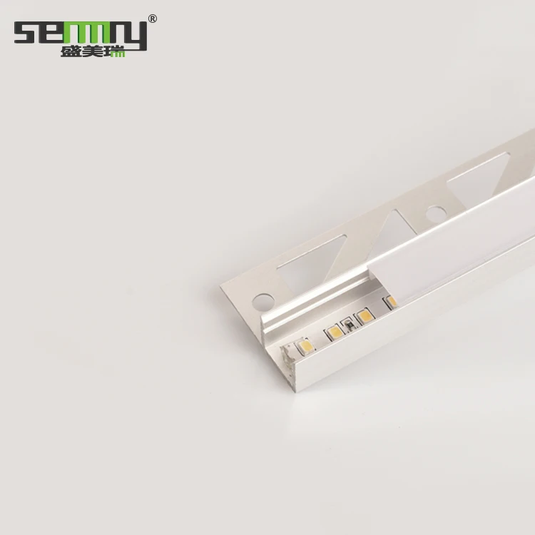 Cheap price All shape aluminum tile trim LED tile waist trim