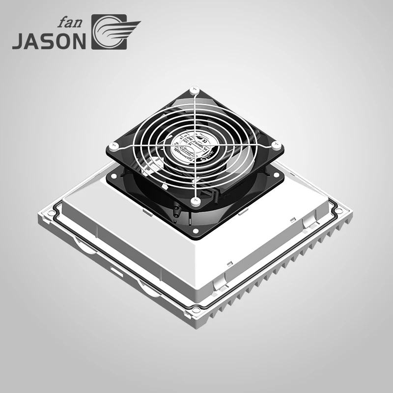 204*204mm fan filter Jason fan AC DC Ventilation with cooling fan, air filter for cabinet FJK6623PB