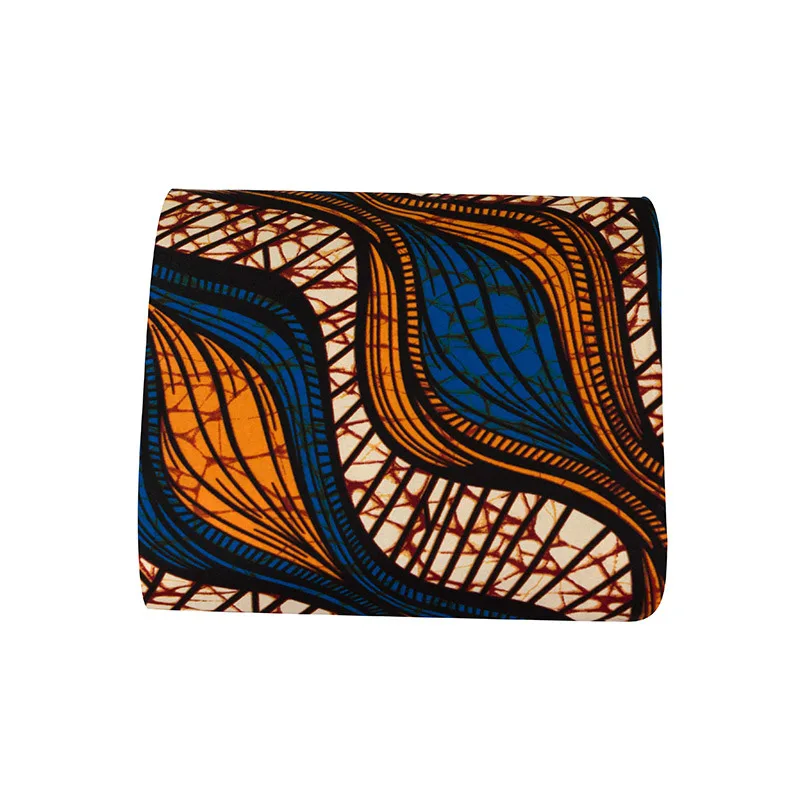 High quality Polyester Africa imitation wax cloth its geometric designs double-sided printed fabrics fashion fabric spot