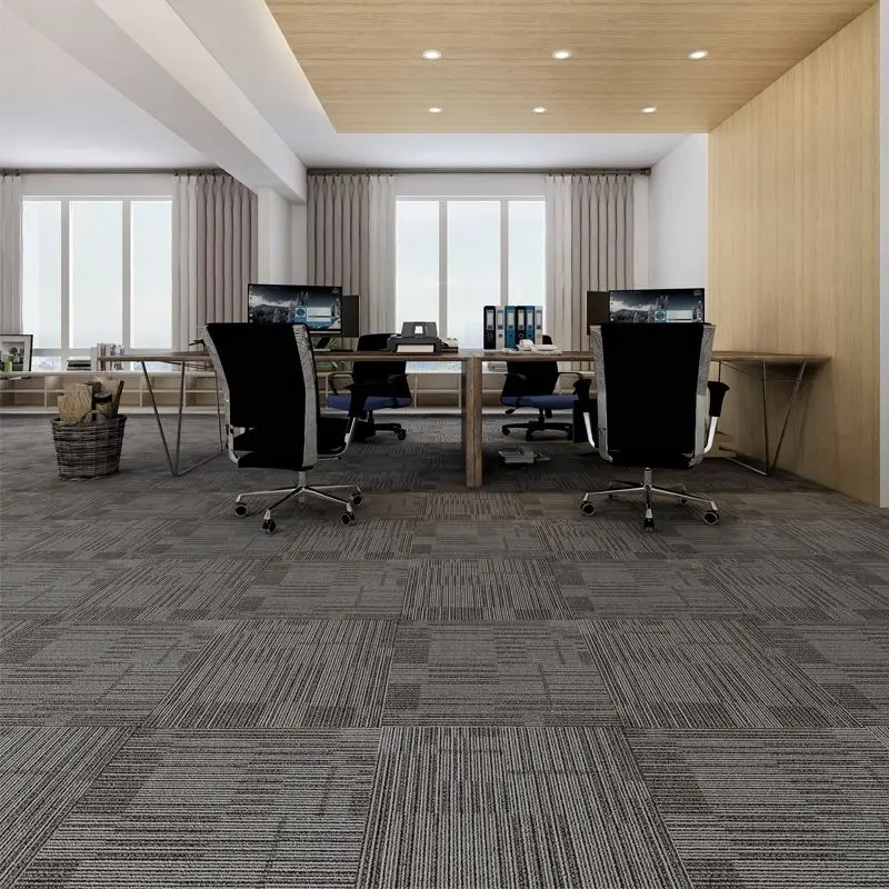 China rugs floral commercial pp nylon 60x60 square fireproof carpet  floor office carpet tiles