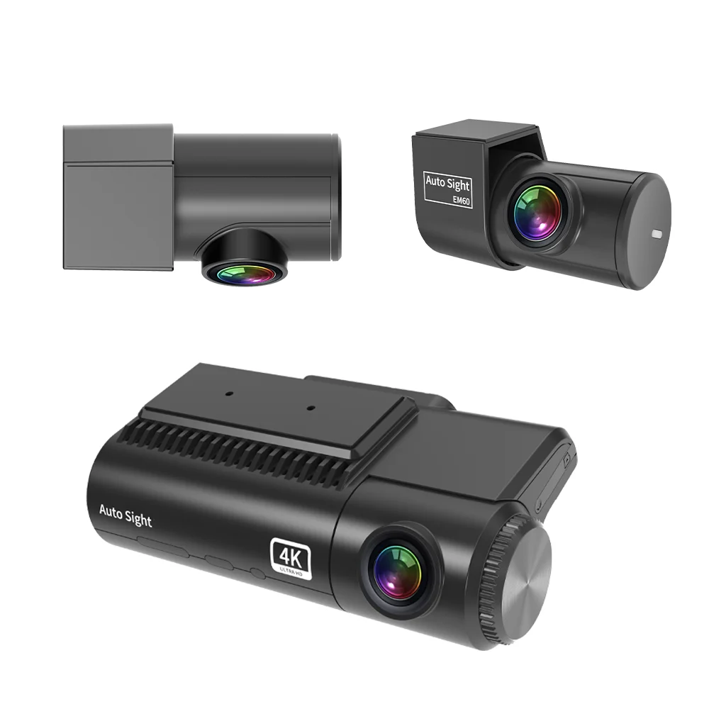 Auto Sight Dual Front And Rear Smart Dash Camera 4K Wifi Gps Dual Lens Car Dvr 4K Dashcam With Gps Wifi Dual 4K Dash Cam