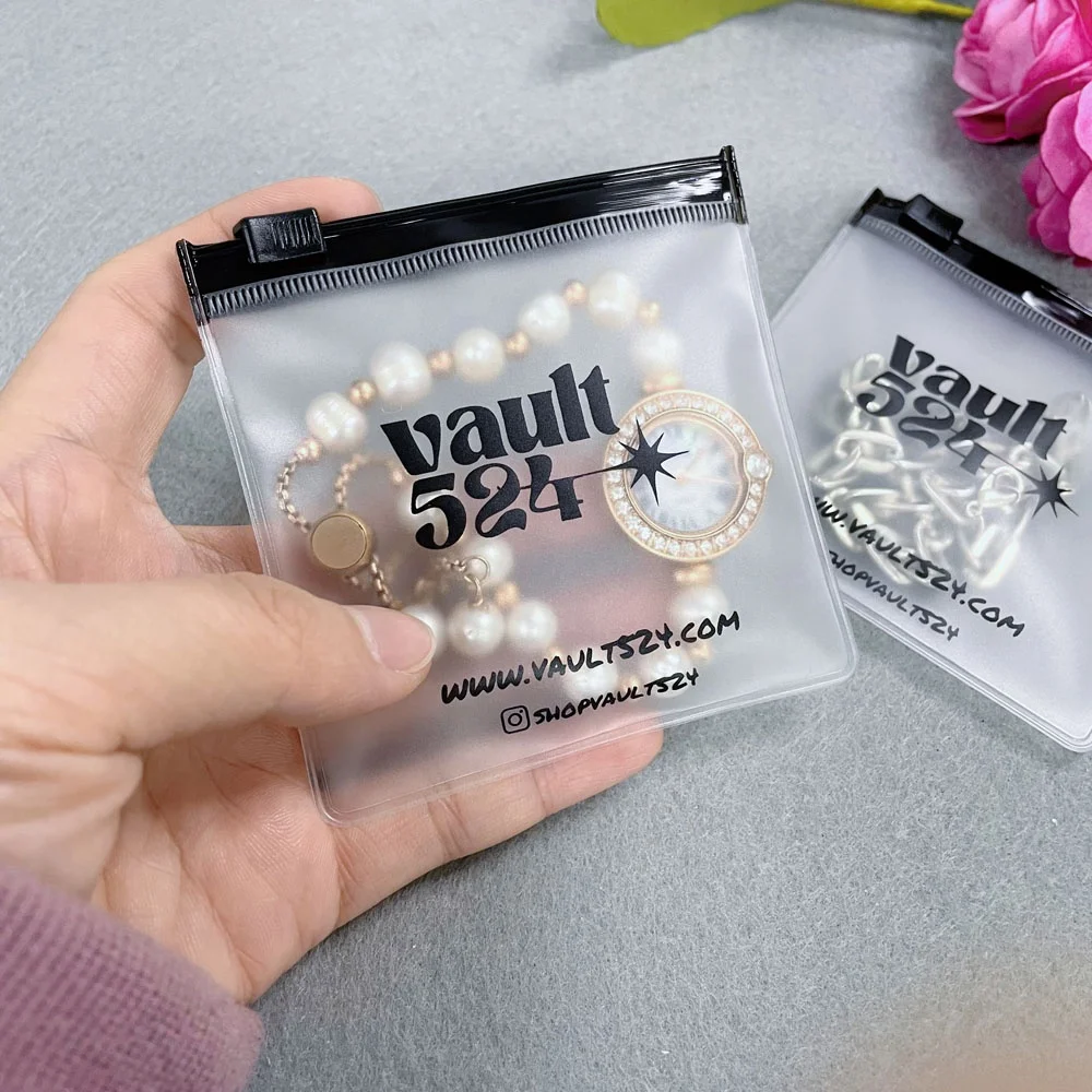 Hot sale custom small pvc jewelry plastic zipper bag ,high quality small pouch zipper bag for ring ,necklace