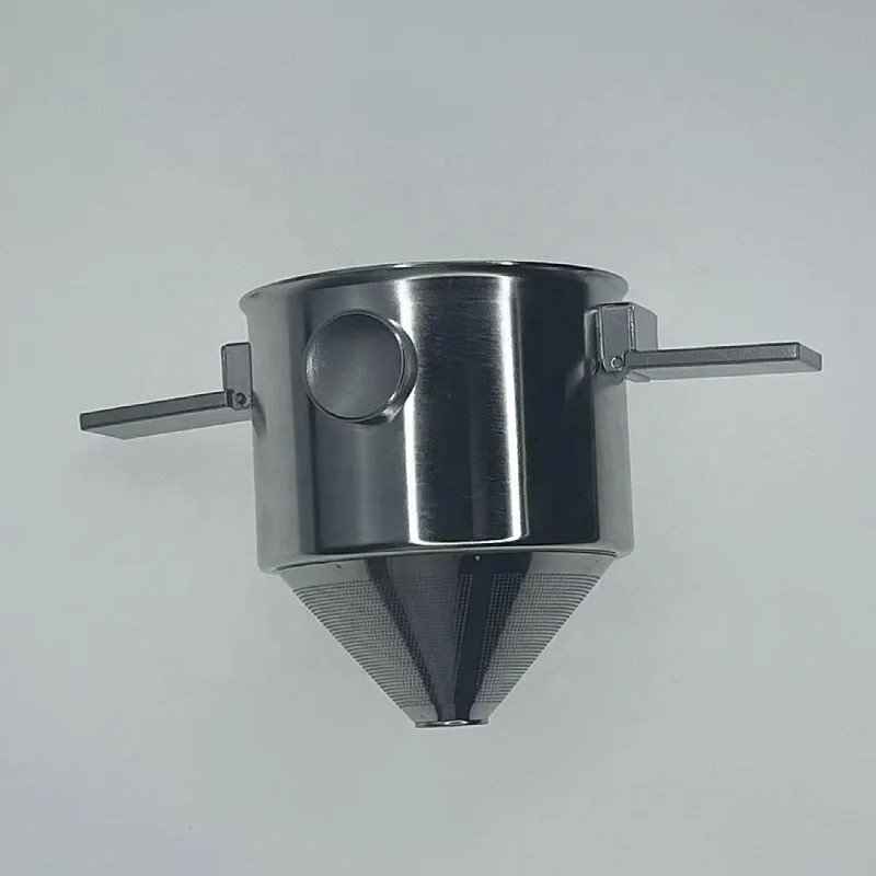 304 stainless steel double layer coffee funnel filter reusable Paperless Double Ear Folding Coffee Filter