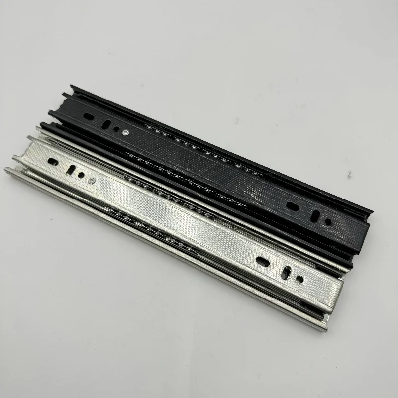 Furniture Fitting Drawer Runner Cold Rolled Steel Telescopic Channel Guide Metal Drawer Slider