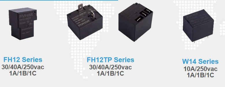 W14T-1AST-DC12V power relay 1open contacts  Contact material AgSnO2