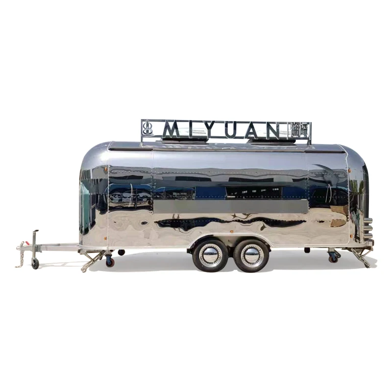 mobile catering trailer two story food truck with VIN