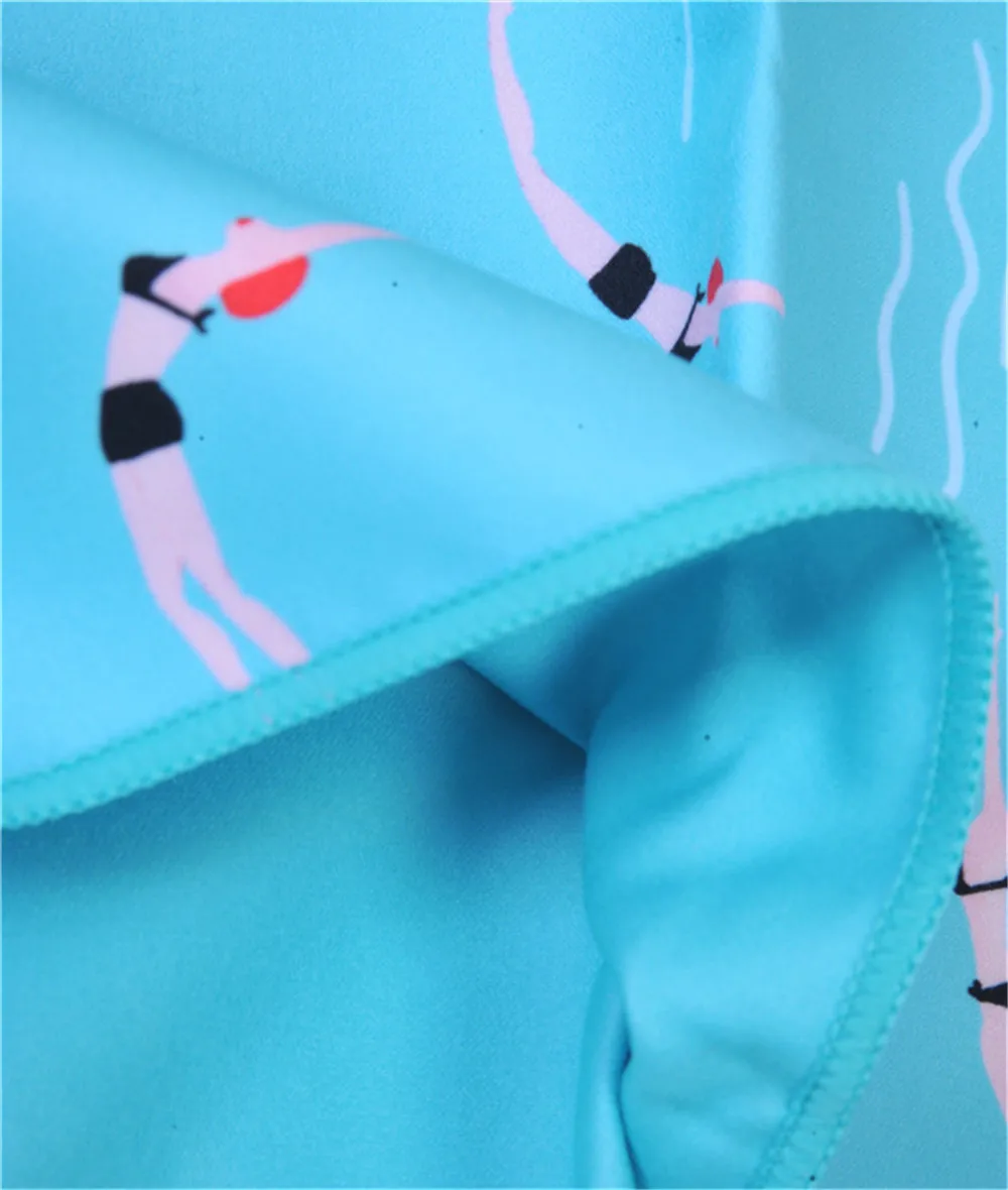 Wholesale Popular Sports Light Weight Woven Summer Printed MIcrofiber Beach Towel