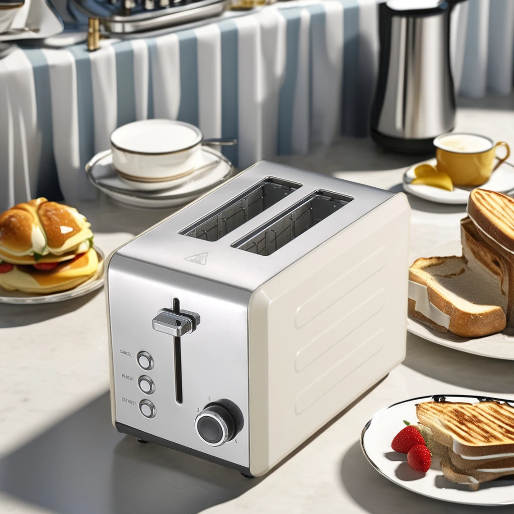 OUSHENG 2-Slice Auto Shut-Off Bread Toaster by Zhongshan Stainless Steel Multifunctional Electric Toaster Household Hotel Use