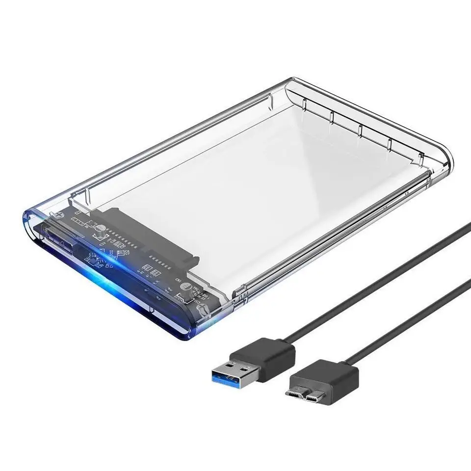 2.5 inch usb 3.0 sata transparent hdd box