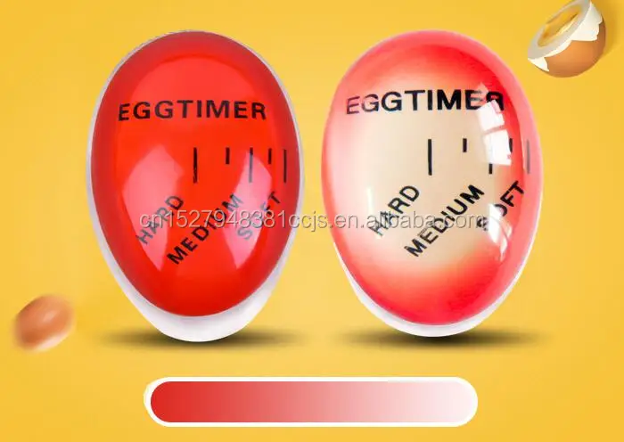 
Egg-shaped Mechanical Colour Changing Egg Timer Heat Sensitive Egg Timer in Boil Water For Cooking Kitchen Tools 