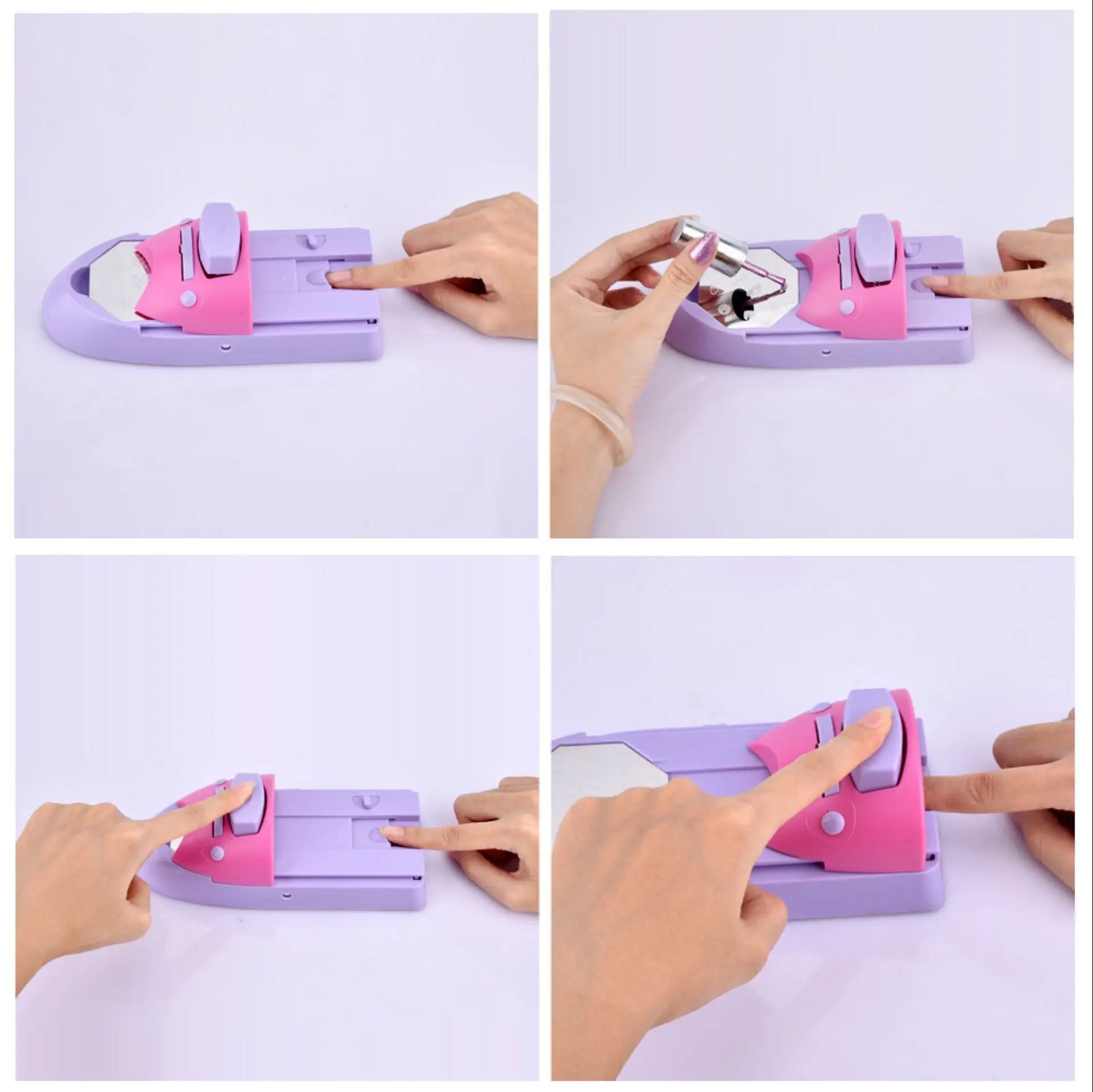 New Nail Art DIY Pattern Printing Manicure Machine with 6pcs Metal Stamp Stamper Nail Tools Color Draw Polish Nail Printer Tool
