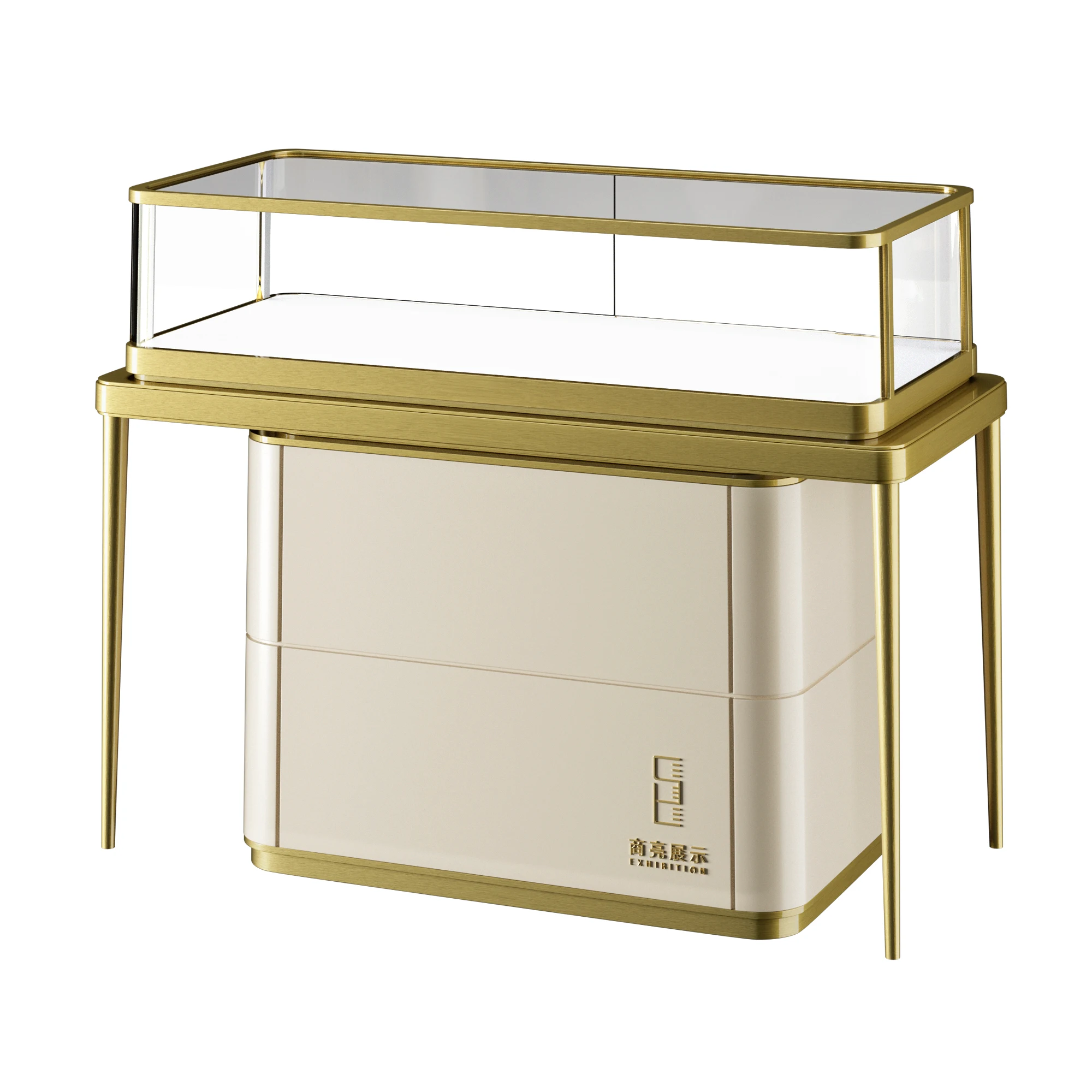 OEM ODM jewelry display cabinet with mecanismo lockable jewelry display cabinet rotatable glass display cabinet for jewelry