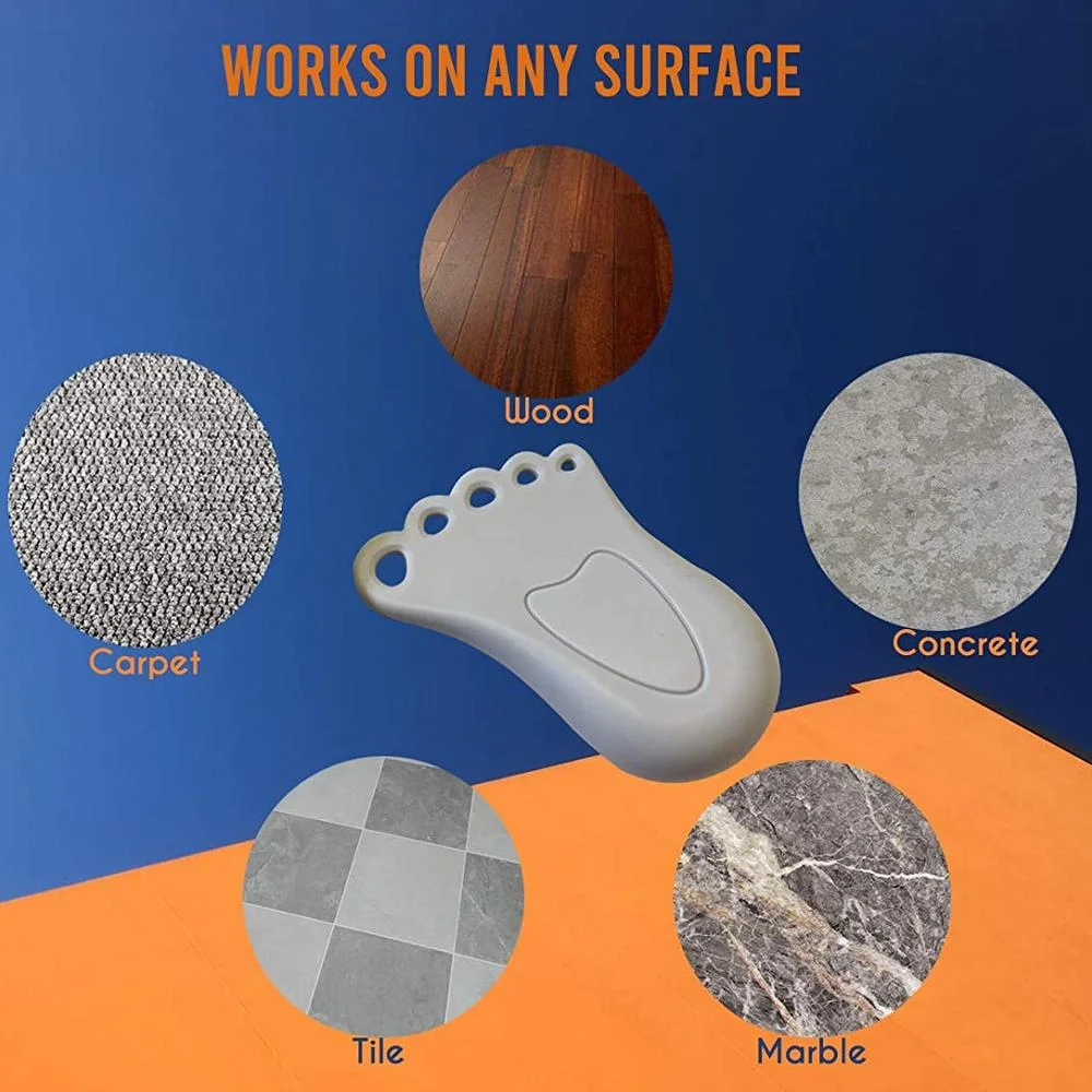 MZL Foot Shape Rubber Door Stopper Childproof Door Stop Safety Anti-Pinch Hand And Foot Door Plug