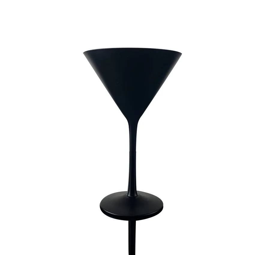 Elegant Black Gold Colored Cocktail 320ml Martini Glass Party Barware