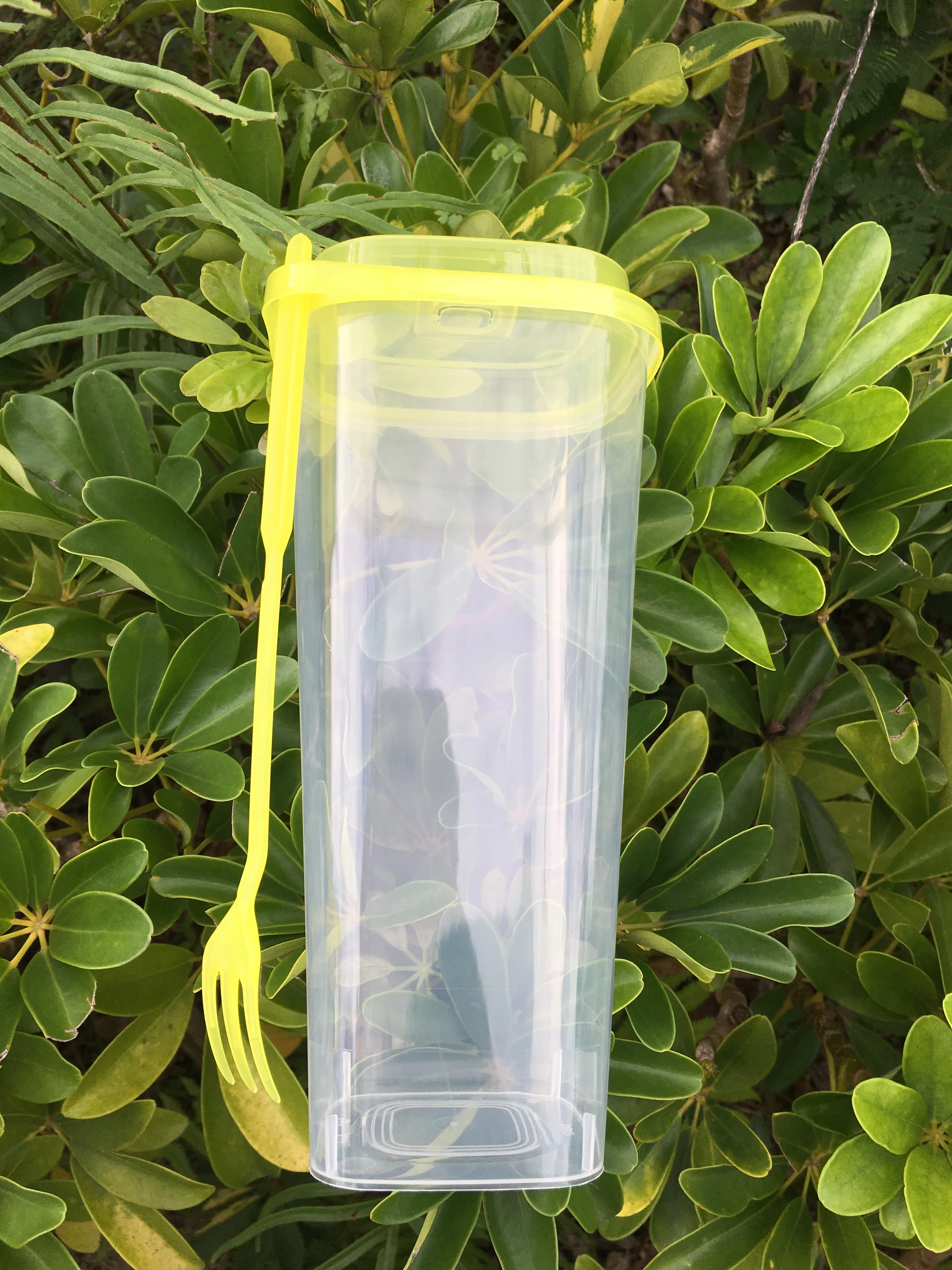  Good quality thickened 94 caliber 650ml transparent frosted injection plastic square