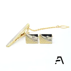 Mens  Metal Gift Set Tie Clip cufflinks Wholesale Price Dongguan Fancy