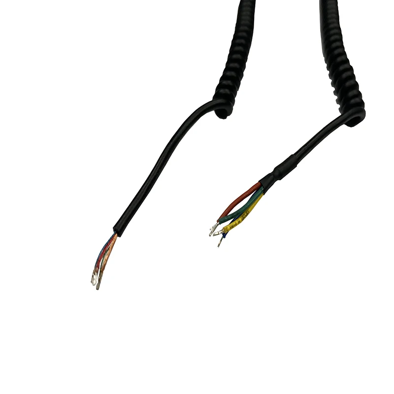 Matt Or Glossy Electrical Spring Spiral Coiled Wire Cable